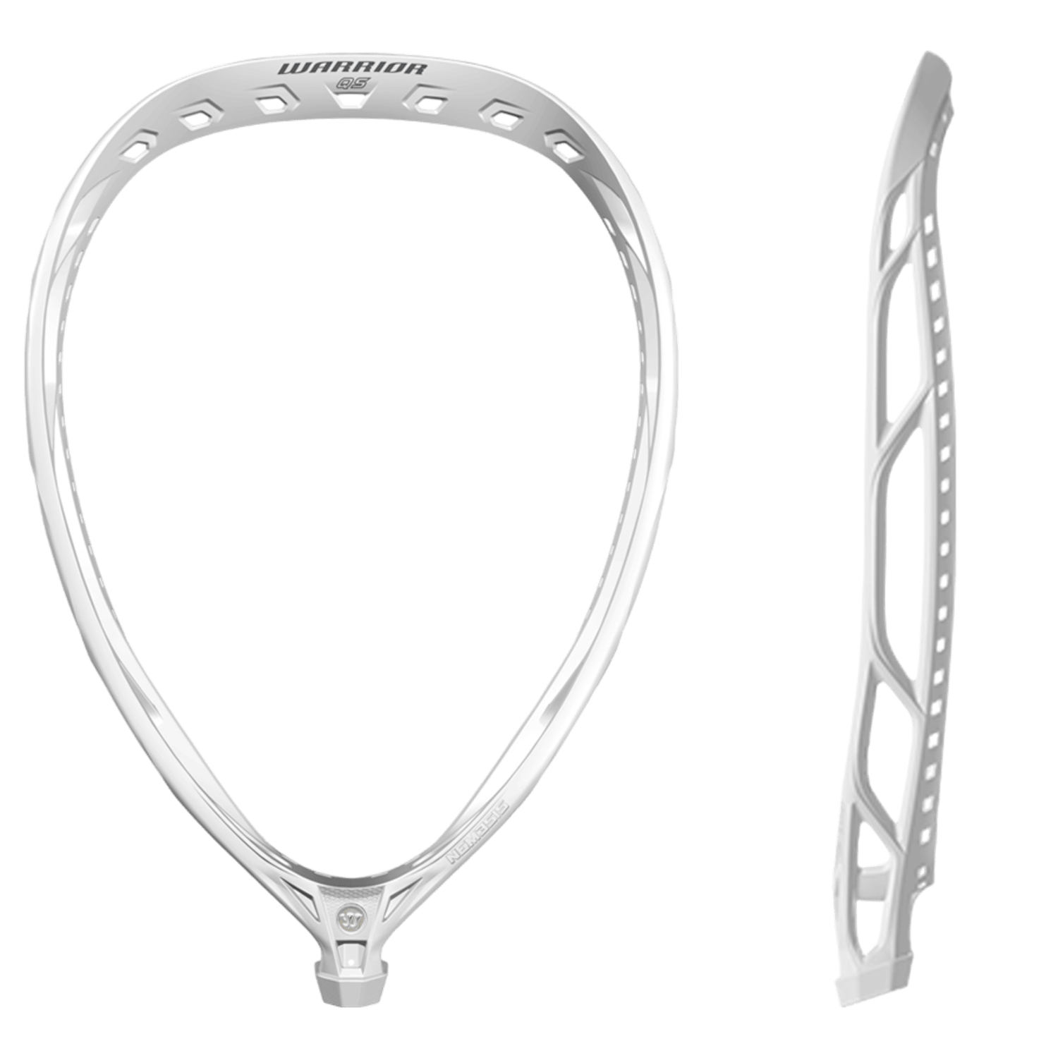 Warrior Nemesis QS Goalie Unstrung Goalie Head War - NQSUH2 - WH White Lax.com