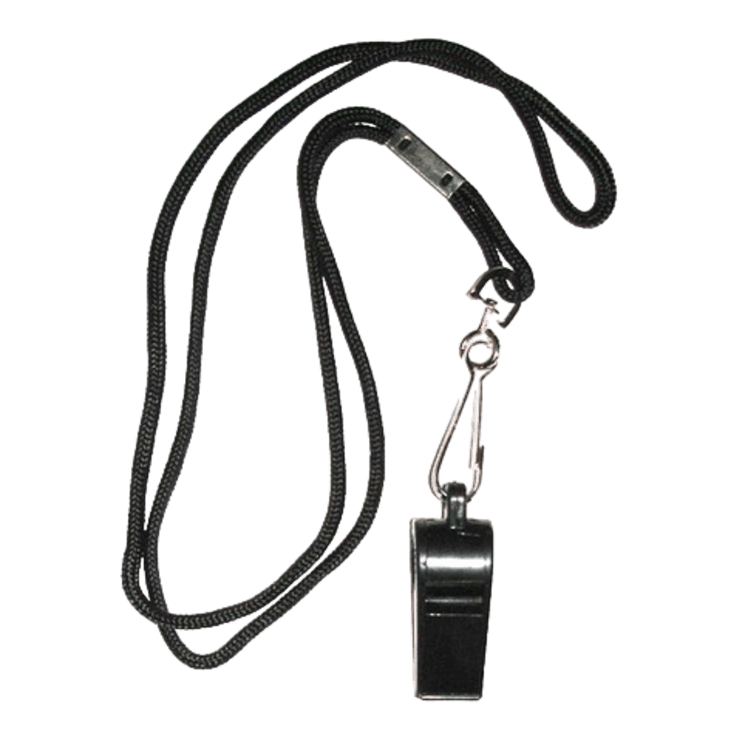 Whistle with Lanyard Whistles Black Lax.com