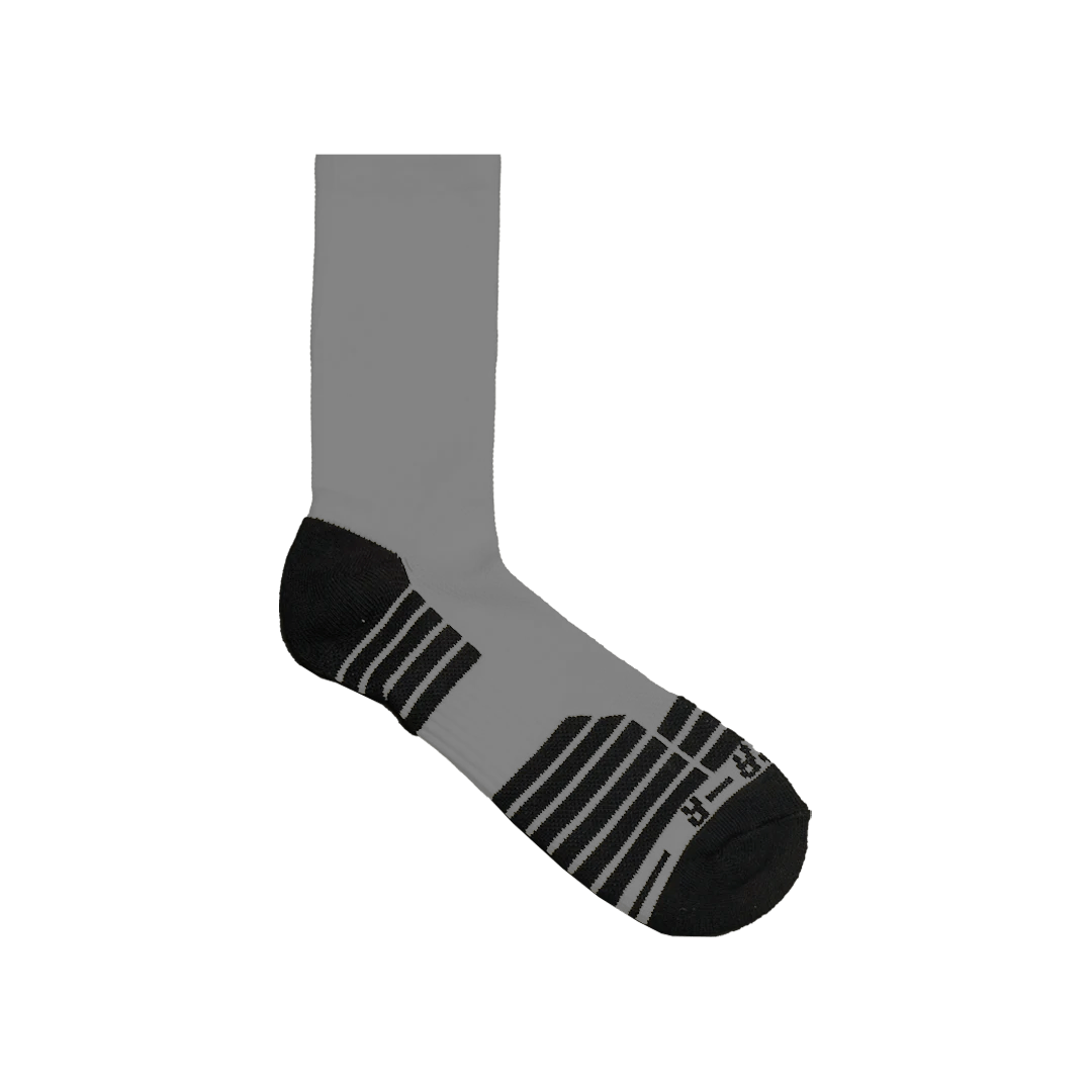 Zima Elite Lacrosse Crew Socks Socks Grey Lax.com