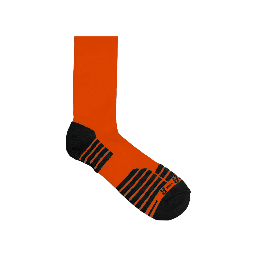 Zima Elite Lacrosse Crew Socks Socks Orange Lax.com