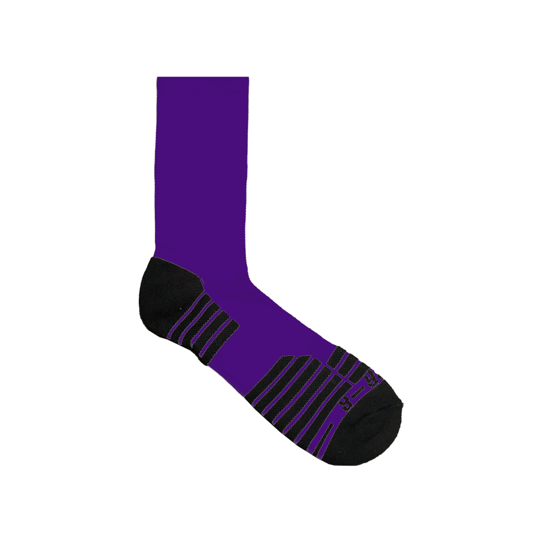 Zima Elite Lacrosse Crew Socks Socks Purple Lax.com