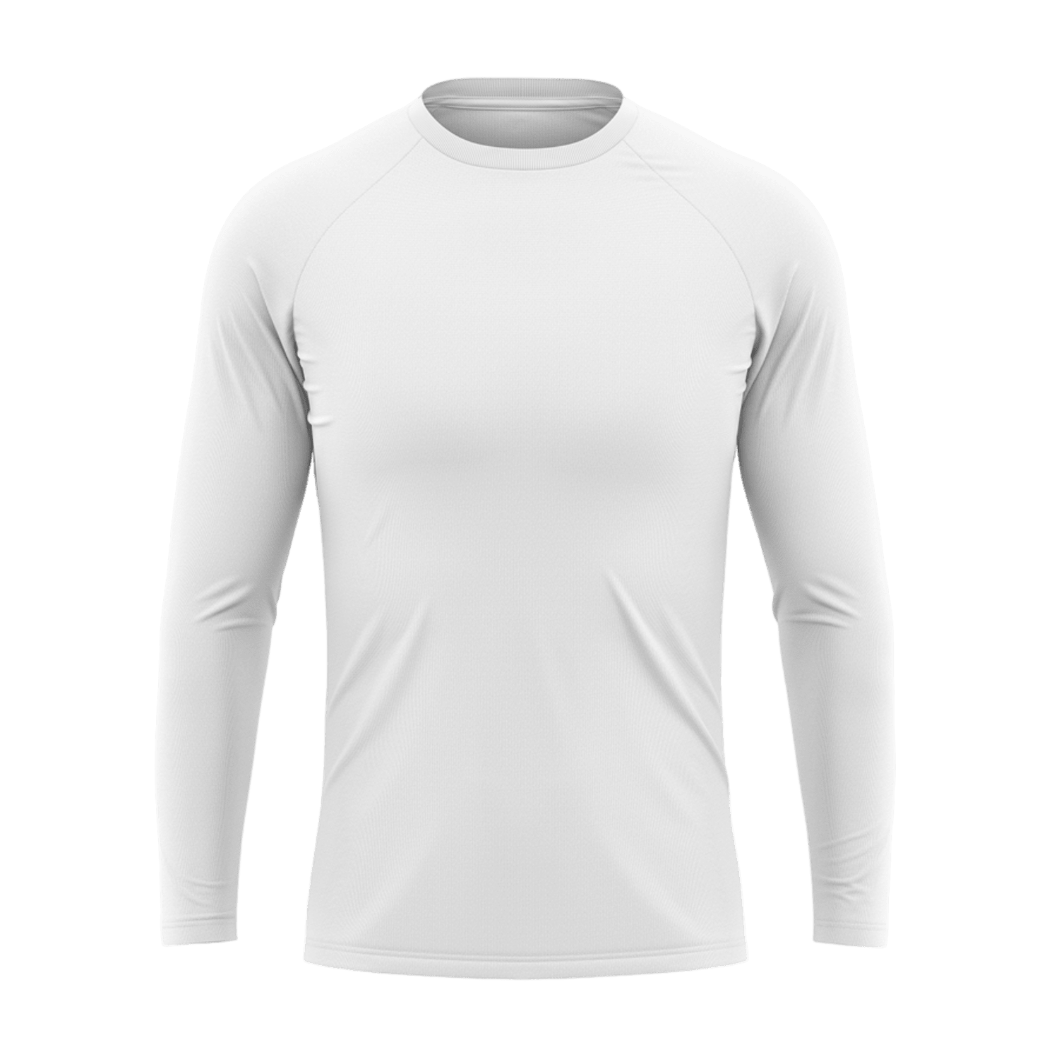 A plain, long-sleeve, dark-colored Zima HIIT Long Sleeve Shirt with a crew neckline. The shirt features a fitted design, suitable for sports or casual wear, displayed against a solid green background.