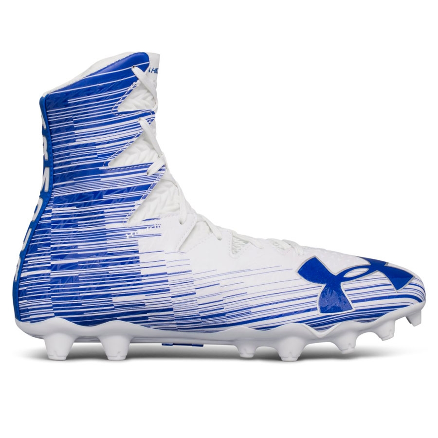 under armour highlight cleats blue and white