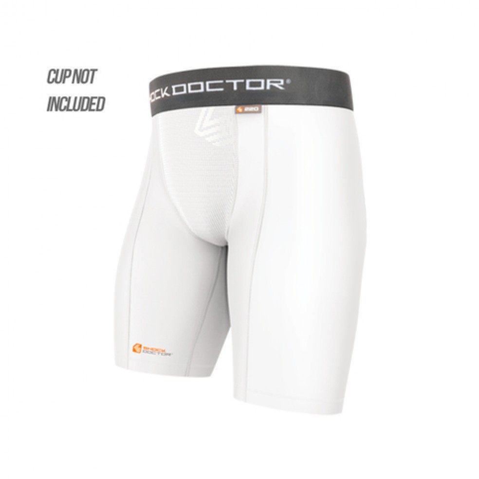 Shock Doctor Core Compression Short w-Cup Pocket Lacrosse Jocks