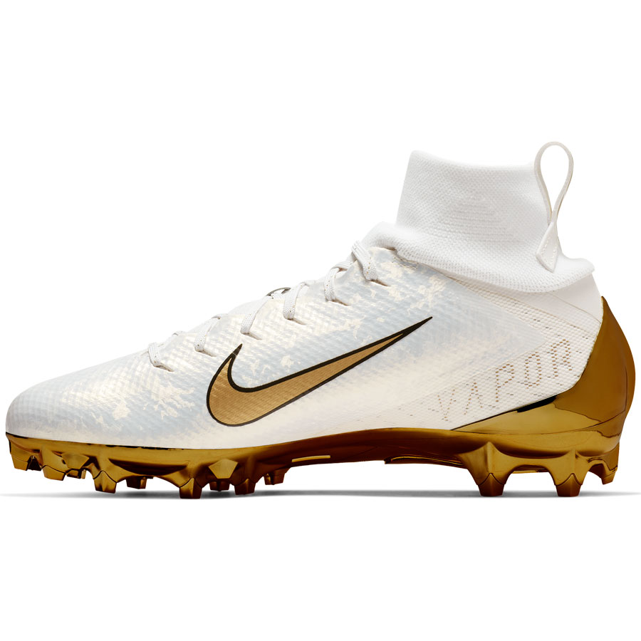 white gold nike cleats