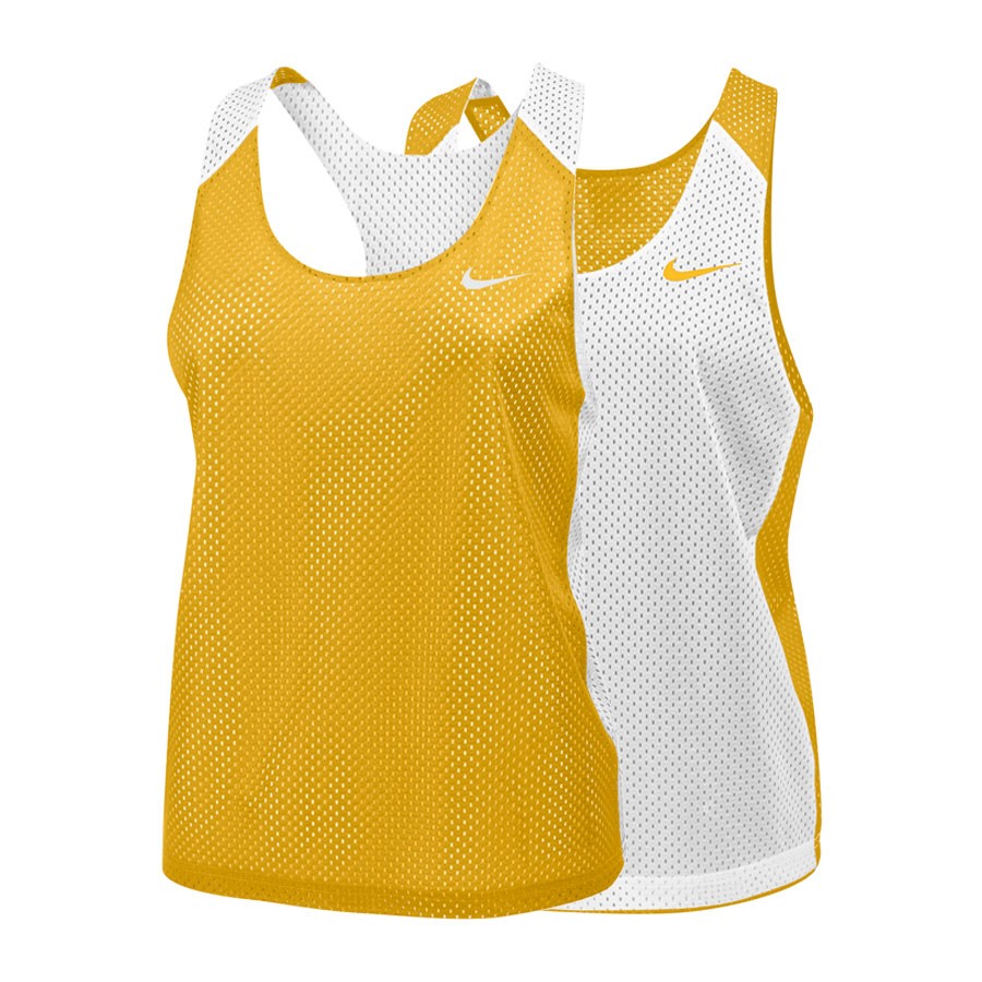 Toptie Reversible Basketball Jerseys Men's Tank Top Mesh Tank Lacrosse  Jersey for Adult Youth-Yellow/White-S 